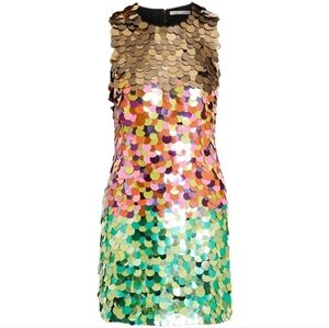 Alice + Olivia Clyde Sequin Mini Shift Dress